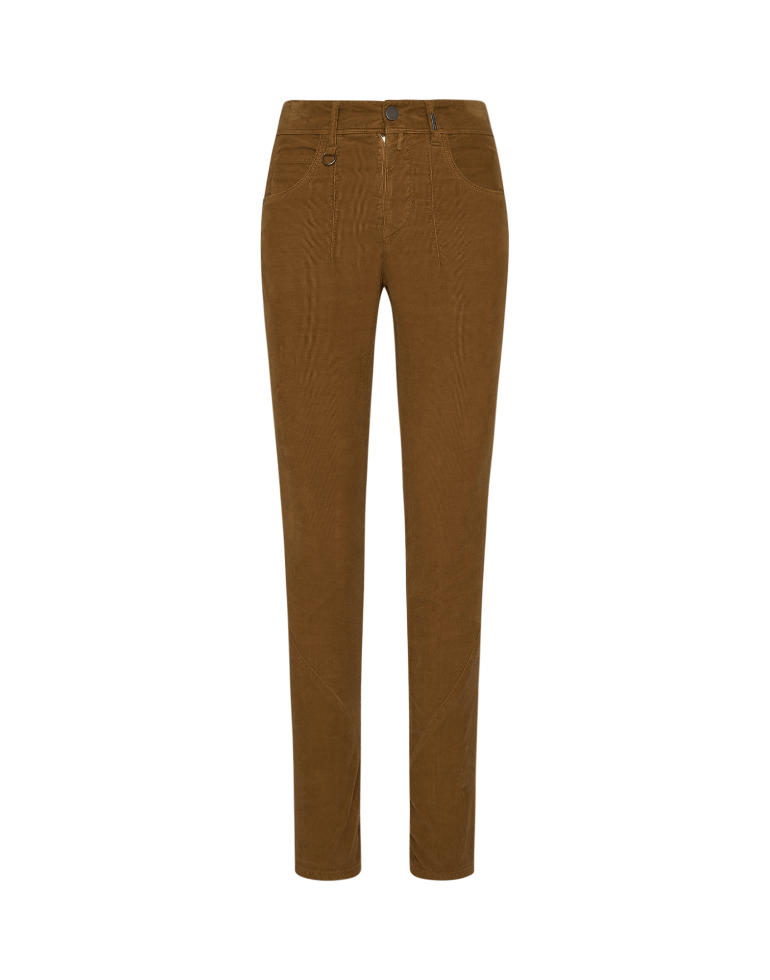 REPEAT : Slim corduroy pants with diagonal leg seam