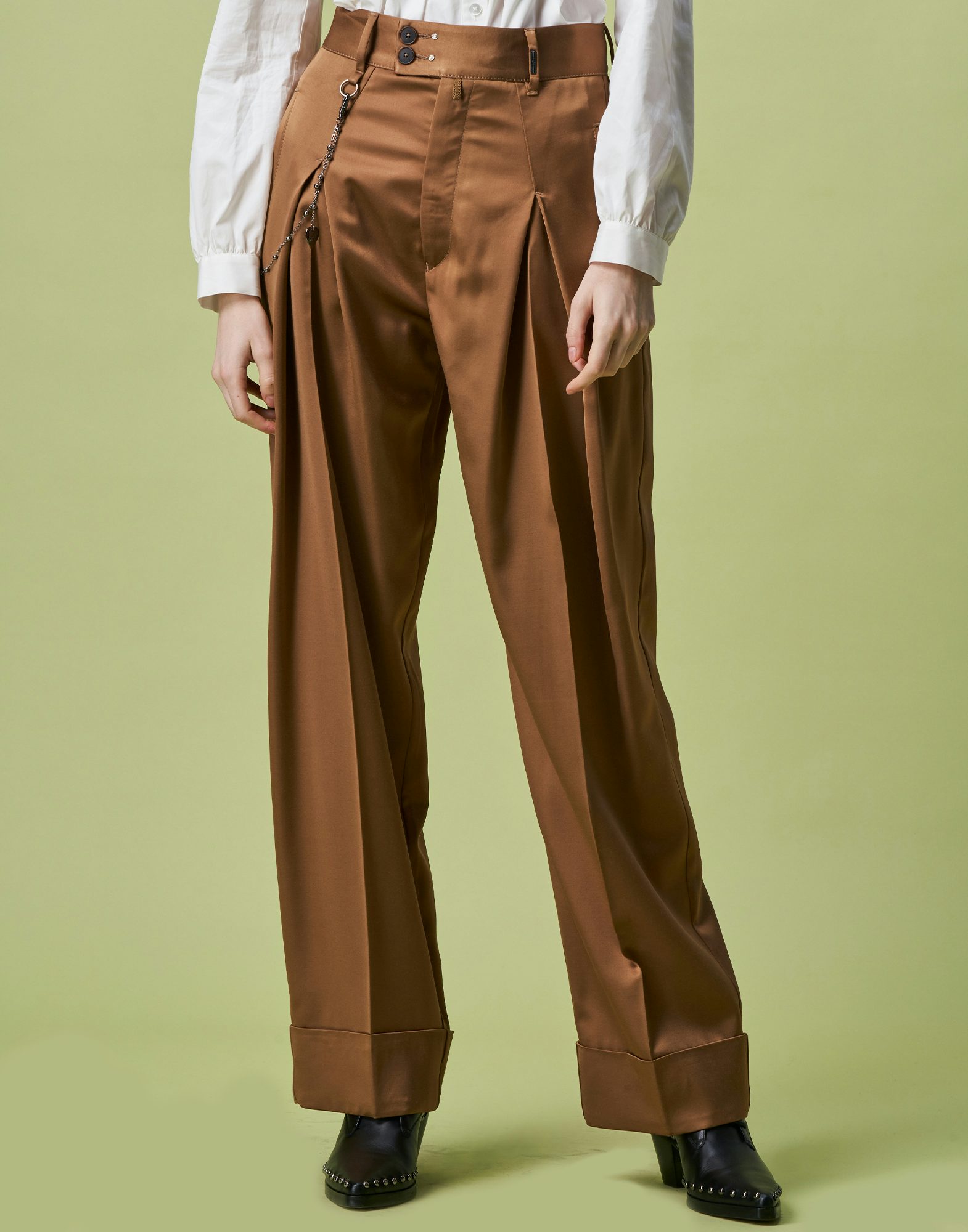 WIDE LEG PANTS in VISCOSE