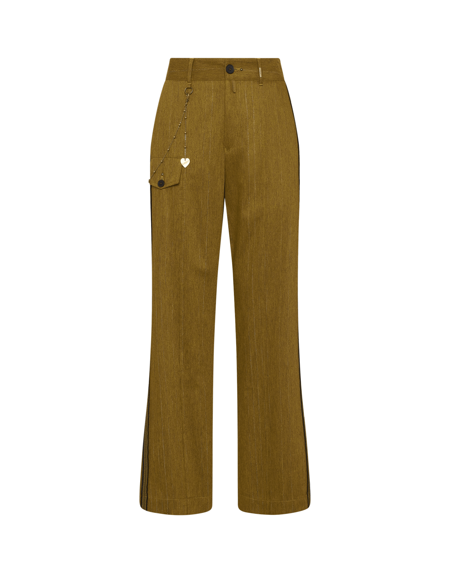 Yellow sales pinstripe pants