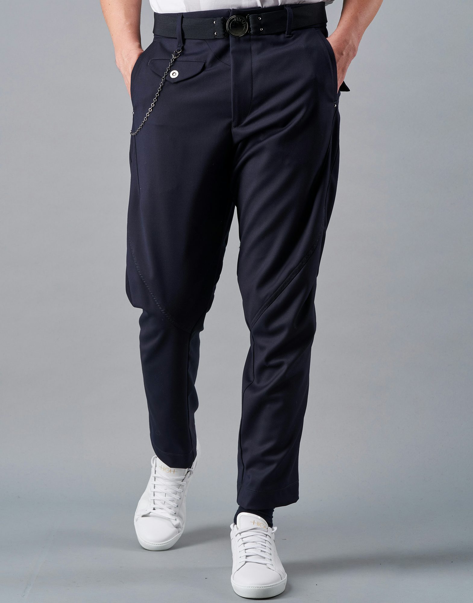 Calça High Sweatpants Outline Logo Navy - Street Wear Company