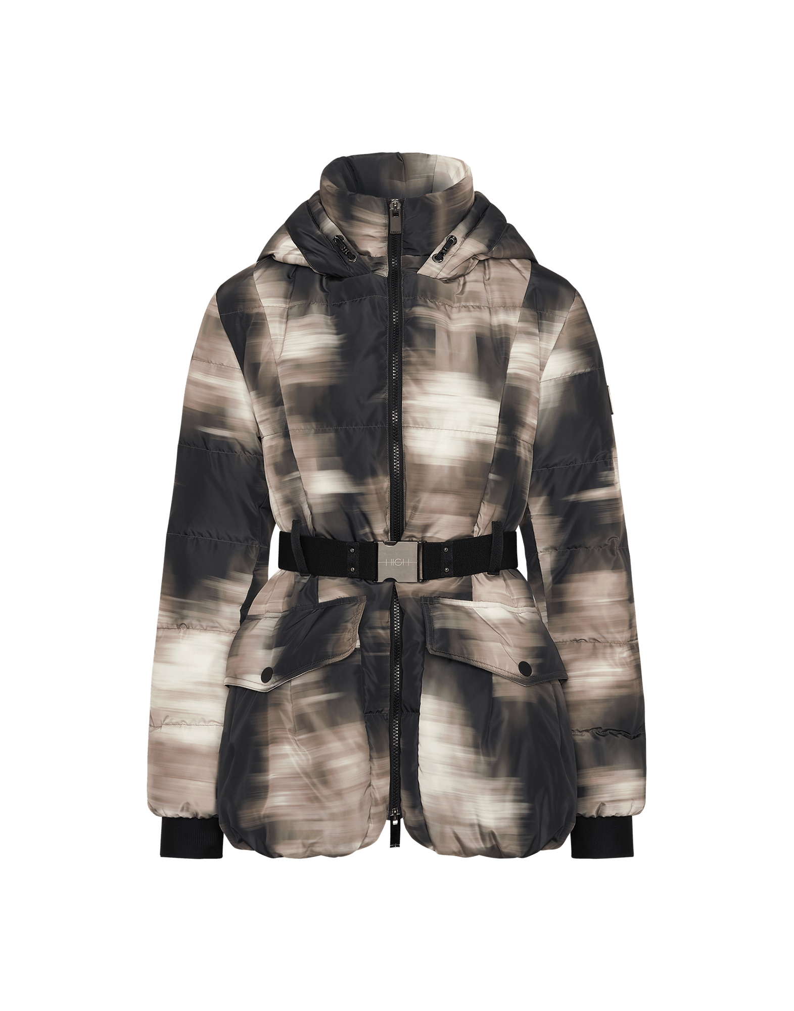 FERVOUR : Quilted jacket in printed nylon | HIGH